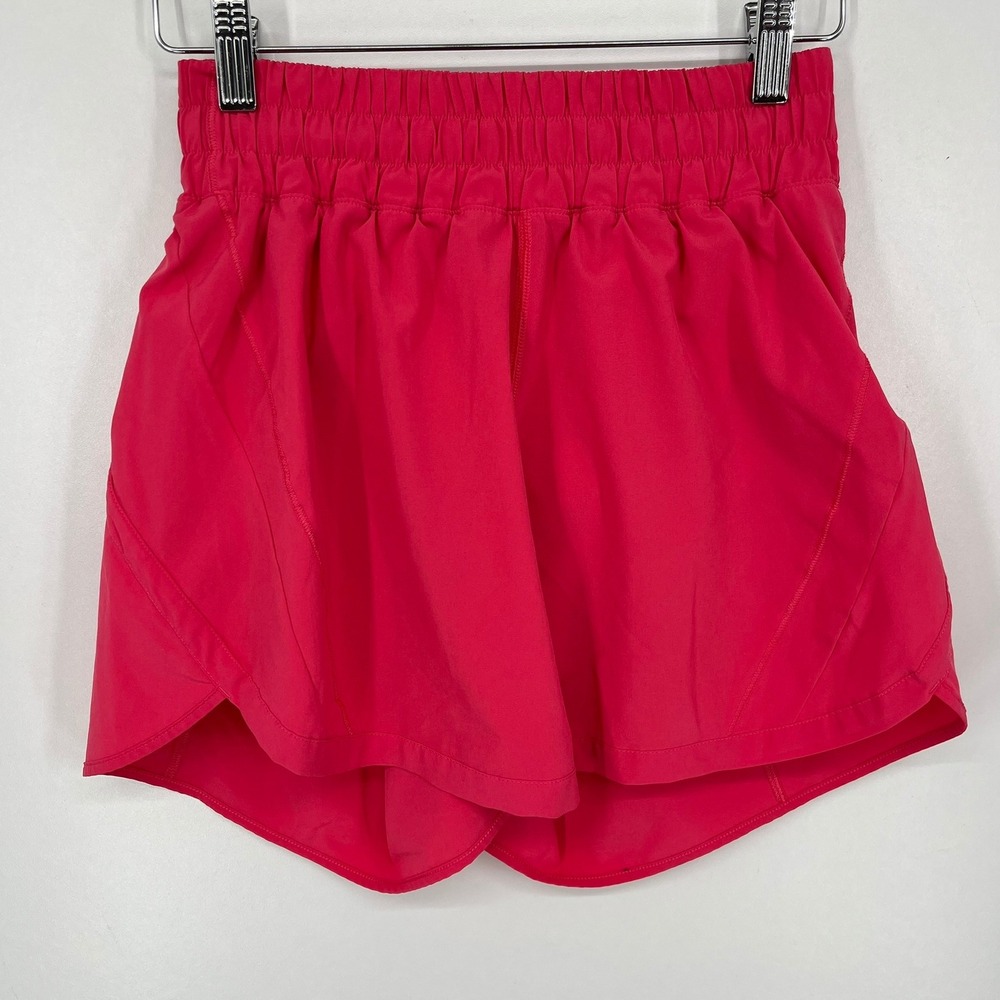 Lululemon Track That High-Rise Lined Short 3 Pink Size 6 Solid